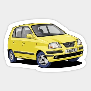 Hyundai Amica/Atoz in Tweety-Yellow Sticker